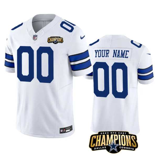 Men & Women & Youth Dallas Cowboys Active Player Custom White 2023 F.U.S.E. NFC East Champions Patch Football Stitched Jersey,We sell and wholesale Men & Women & Youth Dallas Cowboys Active Player Custom White 2023 F.U.S.E. NFC East Champions Patch Football Stitched Jersey on line form chian!